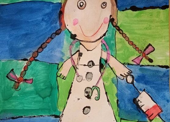 Portret mojej Mamy grafika