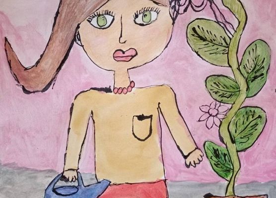 Portret mojej Mamy grafika