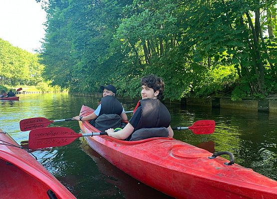 Spływ kajakowy rzeką Piaśnicą grafika