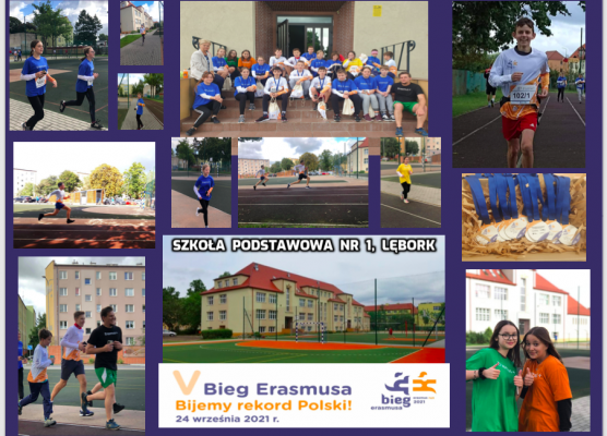 V Ogólnopolski Bieg Erasmusa grafika