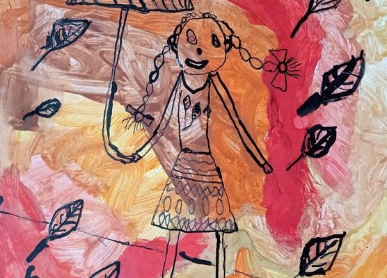 Talenty plastyczne w konkursie „Jesienna pocztówka” grafika