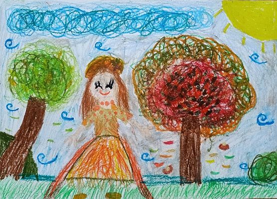 Talenty plastyczne w konkursie „Jesienna pocztówka” grafika