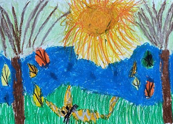 Talenty plastyczne w konkursie „Jesienna pocztówka” grafika