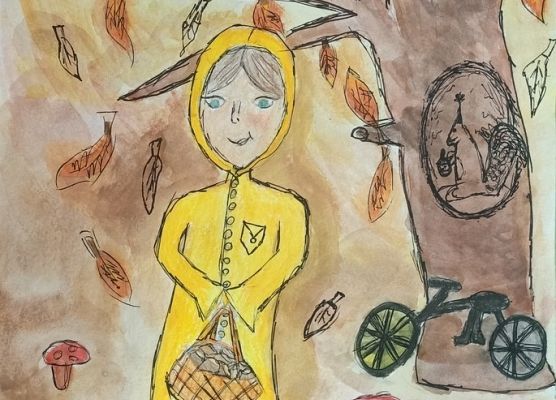 Wyróżnienie w XXVI Pomorskim Konkursie Plastycznym: „Jesień na Kaszubach” grafika