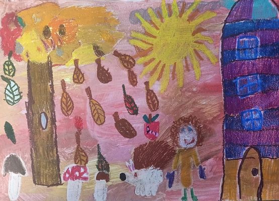 Wyróżnienie w XXVI Pomorskim Konkursie Plastycznym: „Jesień na Kaszubach” grafika