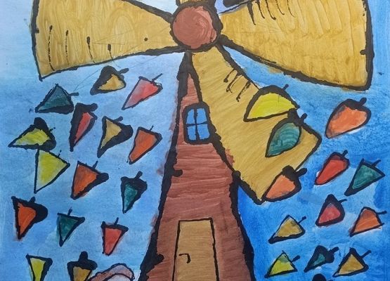 Wyróżnienie w XXVI Pomorskim Konkursie Plastycznym: „Jesień na Kaszubach” grafika