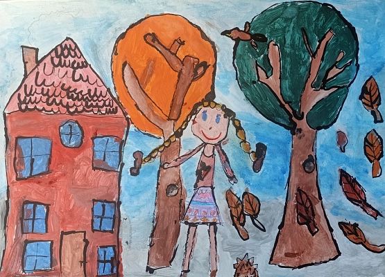 Wyróżnienie w XXVI Pomorskim Konkursie Plastycznym: „Jesień na Kaszubach” grafika