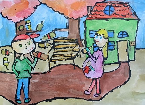 Wyróżnieni w konkursie plastycznym: „Stop uzależnieniom" grafika