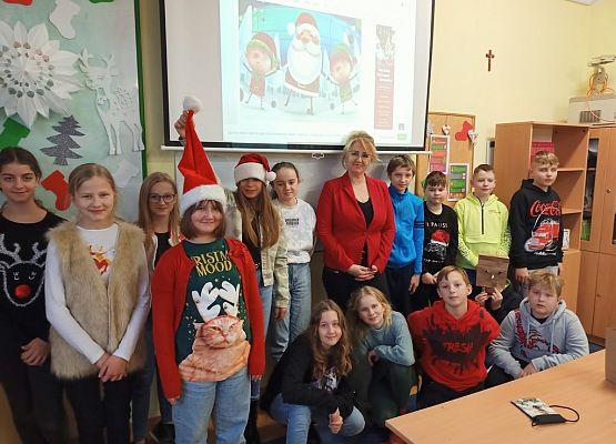 Mikołajki w naszej szkole grafika