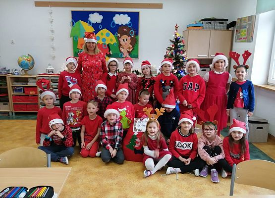 Mikołajki w naszej szkole grafika