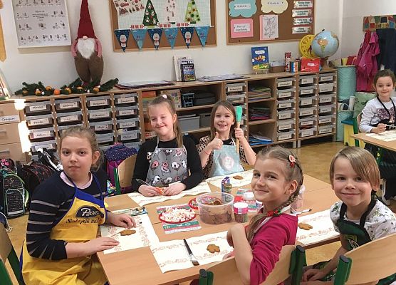 Świąteczne przygotowania w klasie Ib grafika