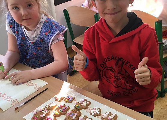 Świąteczne przygotowania w klasie Ib grafika