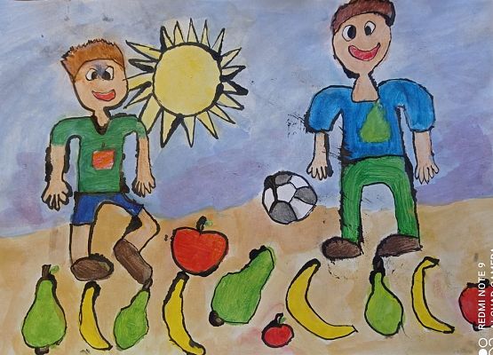 Kwalifikacje do wystawy w Wojewódzkim Konkursie Plastycznym „Dbamy o zdrowie" grafika