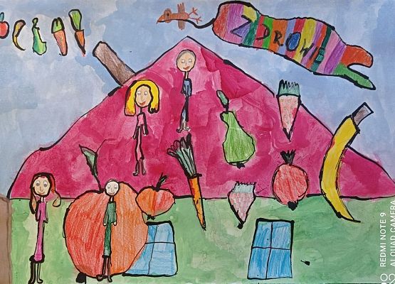 Kwalifikacje do wystawy w Wojewódzkim Konkursie Plastycznym „Dbamy o zdrowie" grafika