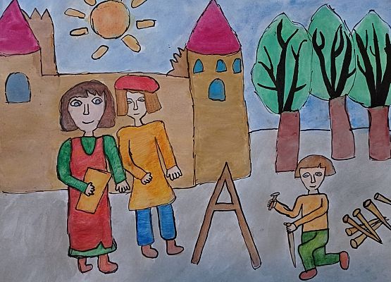 Śladami Mikołaja Kopernika w IX Ogólnopolskim Konkursie Plastycznym grafika