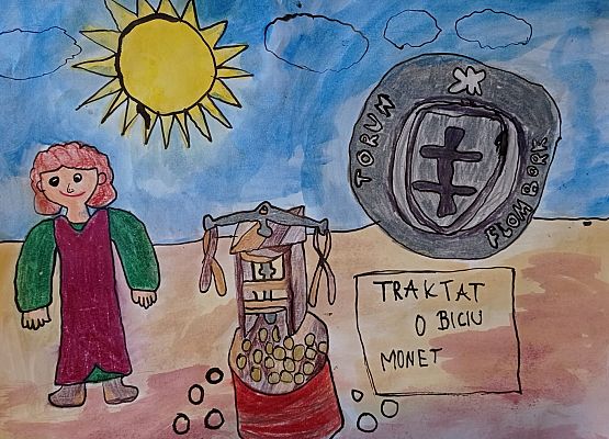 Śladami Mikołaja Kopernika w IX Ogólnopolskim Konkursie Plastycznym grafika