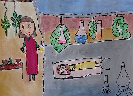 Śladami Mikołaja Kopernika w IX Ogólnopolskim Konkursie Plastycznym grafika