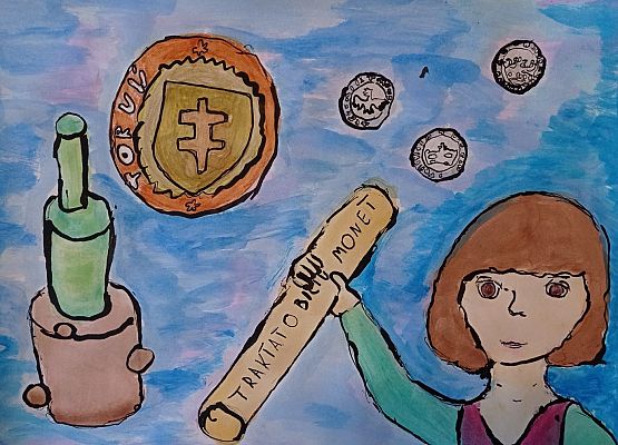 Śladami Mikołaja Kopernika w IX Ogólnopolskim Konkursie Plastycznym grafika