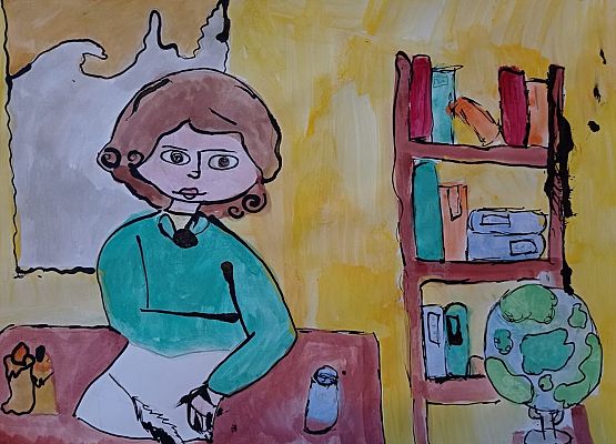 Śladami Mikołaja Kopernika w IX Ogólnopolskim Konkursie Plastycznym grafika