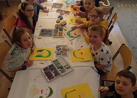 Pani Wiosna zagościła w naszej świetlicy grafika