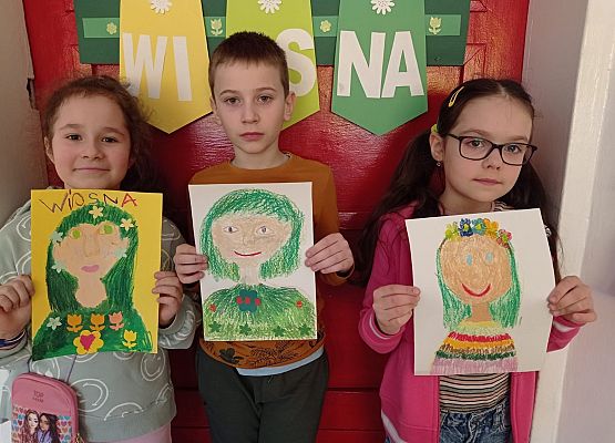 Pani Wiosna zagościła w naszej świetlicy grafika