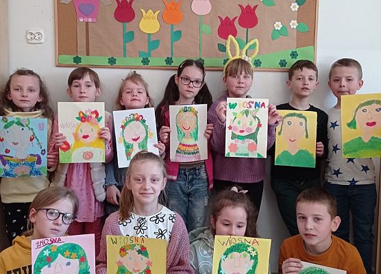 Pani Wiosna zagościła w naszej świetlicy grafika