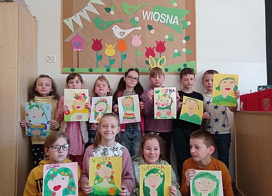 Pani Wiosna zagościła w naszej świetlicy grafika