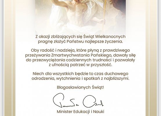 Życzenia wielkanocne grafika