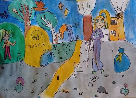 Rozstrzygnięto VII Powiatowy Konkurs Plastyczny pod hasłem: "Wiosenne porządki w przyrodzie" grafika