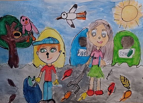 Rozstrzygnięto VII Powiatowy Konkurs Plastyczny pod hasłem: "Wiosenne porządki w przyrodzie" grafika