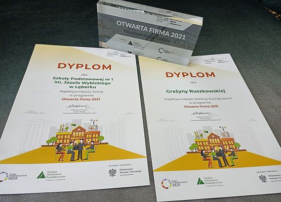 Szkoła Podstawowa nr 1 ponownie w gronie laureatów programu Otwarta Firma grafika