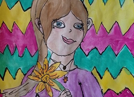 Portret mojej Mamy - laureatki konkursu plastycznego grafika