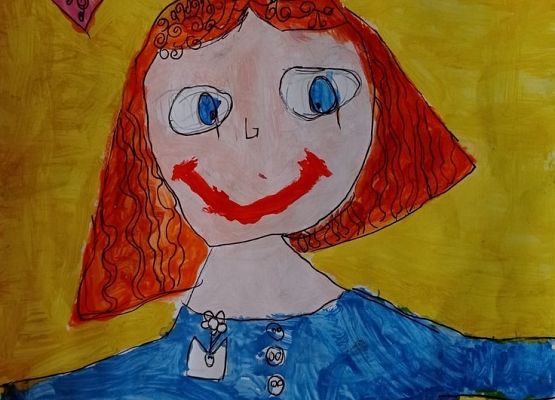 Portret mojej Mamy - laureatki konkursu plastycznego grafika
