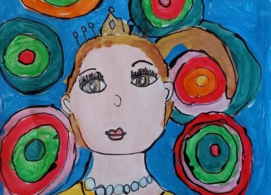 Portret mojej Mamy - laureatki konkursu plastycznego grafika