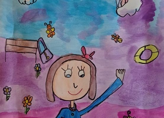 Portret mojej Mamy - laureatki konkursu plastycznego grafika