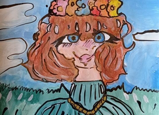 Portret mojej Mamy - laureatki konkursu plastycznego grafika