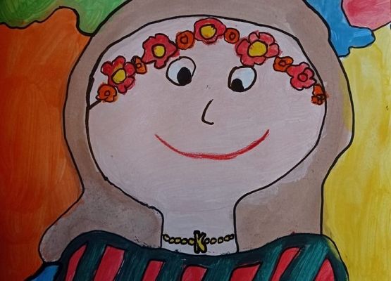 Portret mojej Mamy - laureatki konkursu plastycznego grafika