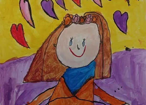 Portret mojej Mamy - laureatki konkursu plastycznego grafika