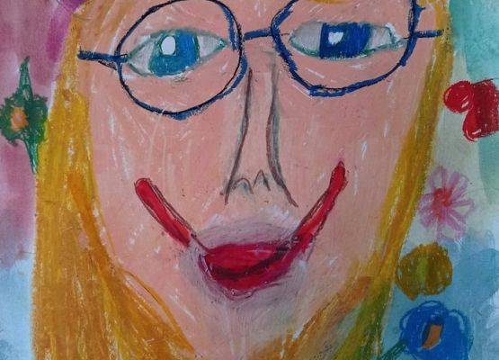 Portret mojej Mamy - laureatki konkursu plastycznego grafika