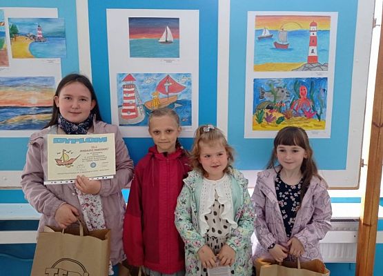 Laureatki XVI Wojewódzkiego Konkursu Plastycznego „Morze, nasze morze" grafika
