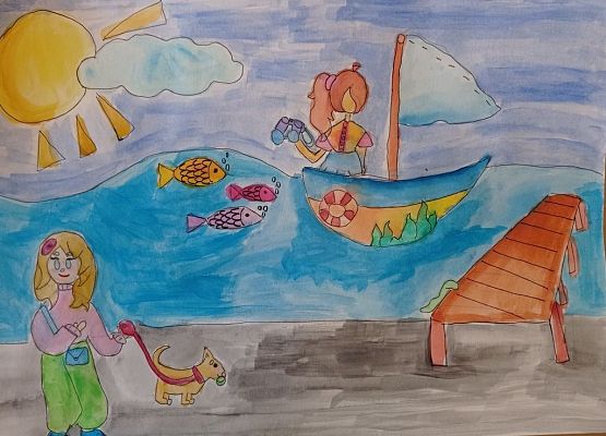 Laureatki XVI Wojewódzkiego Konkursu Plastycznego „Morze, nasze morze" grafika