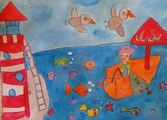 Laureatki XVI Wojewódzkiego Konkursu Plastycznego „Morze, nasze morze" grafika