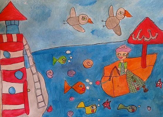 Laureatki XVI Wojewódzkiego Konkursu Plastycznego „Morze, nasze morze" grafika