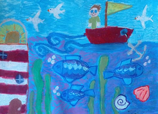 Laureatki XVI Wojewódzkiego Konkursu Plastycznego „Morze, nasze morze" grafika