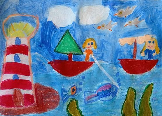 Laureatki XVI Wojewódzkiego Konkursu Plastycznego „Morze, nasze morze" grafika