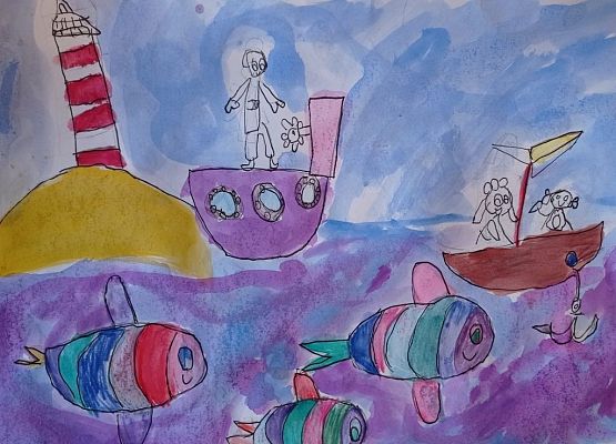 Laureatki XVI Wojewódzkiego Konkursu Plastycznego „Morze, nasze morze" grafika