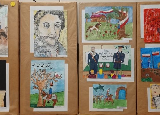 Lekcja historii z Józefem Wybickim - rozstrzygnięcie konkursu plastycznego grafika