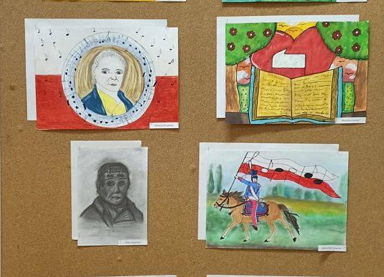 Lekcja historii z Józefem Wybickim - rozstrzygnięcie konkursu plastycznego grafika