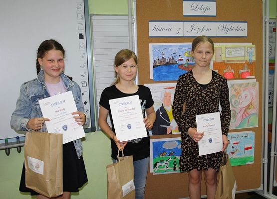 Lekcja historii z Józefem Wybickim - rozstrzygnięcie konkursu plastycznego grafika