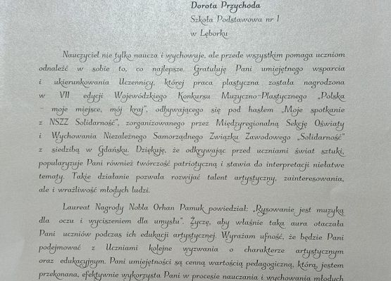 „Polska – moje miejsce, mój kraj” – stypendium w Wojewódzkim Konkursie Plastycznym grafika